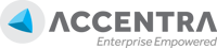 Accentra logo with tagline for white background